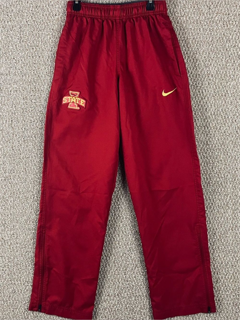 Nike Iowa State Cyclones Track Panta Men's  XS Red Warm Up Basketball T717